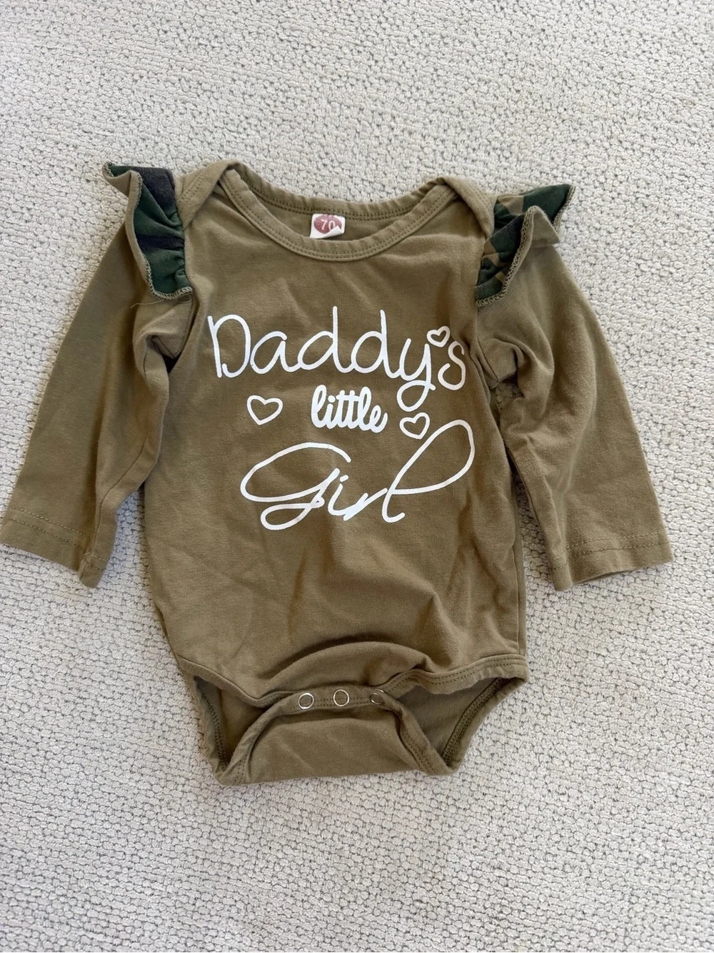 Daddy's Little Girl Camo Baby Set